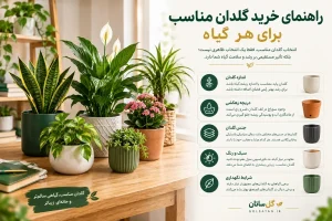 راهنمای خرید گلدان مناسب برای هر گیاه