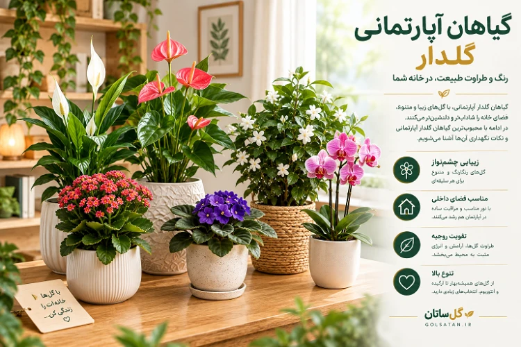 گیاهان آپارتمانی گلدار